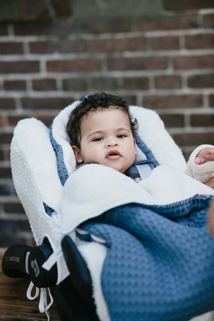 Koeka Chancelière pour siège-auto portable Oslo Teddy bleu