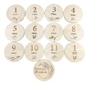 Minimou Milestone Cards Wood français - 13 pièces