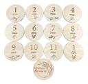 Minimou Milestone Cards Wood français - 13 pièces