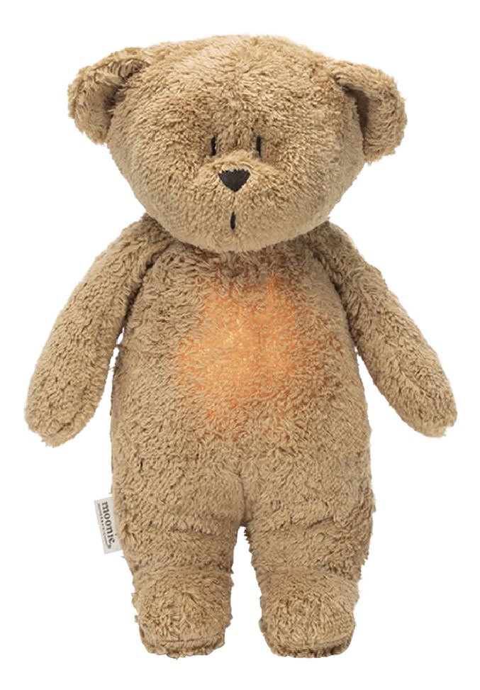 Moonie Peluche lumineuse avec sons The Humming Bear Cappuccino 28 cm