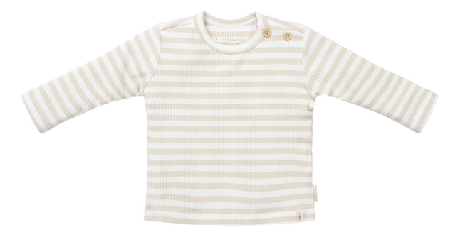 Little Dutch T-shirt à manches longues Baby Bunny Stripe Sand