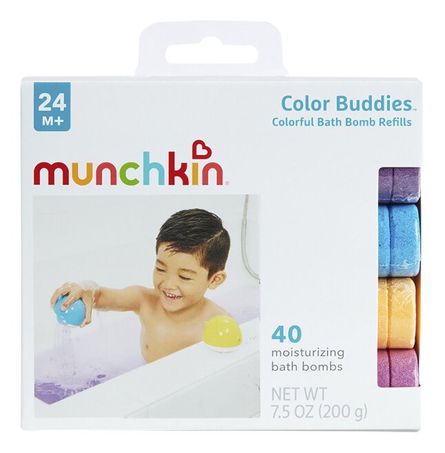 Munchkin Jouet de bain Recharge de pastilles effervescentes Color Buddies