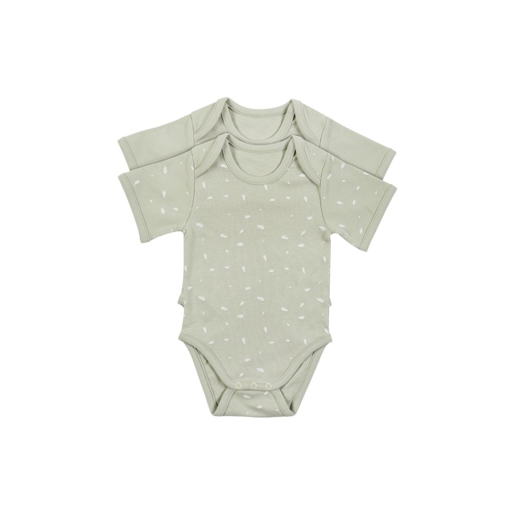 Dreambee Body met korte mouwen Essentials groen - 2 stuks