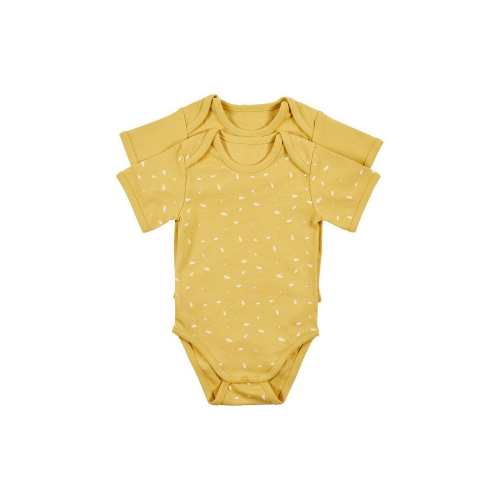 Dreambee Body met korte mouwen Essentials oker - 2 stuks