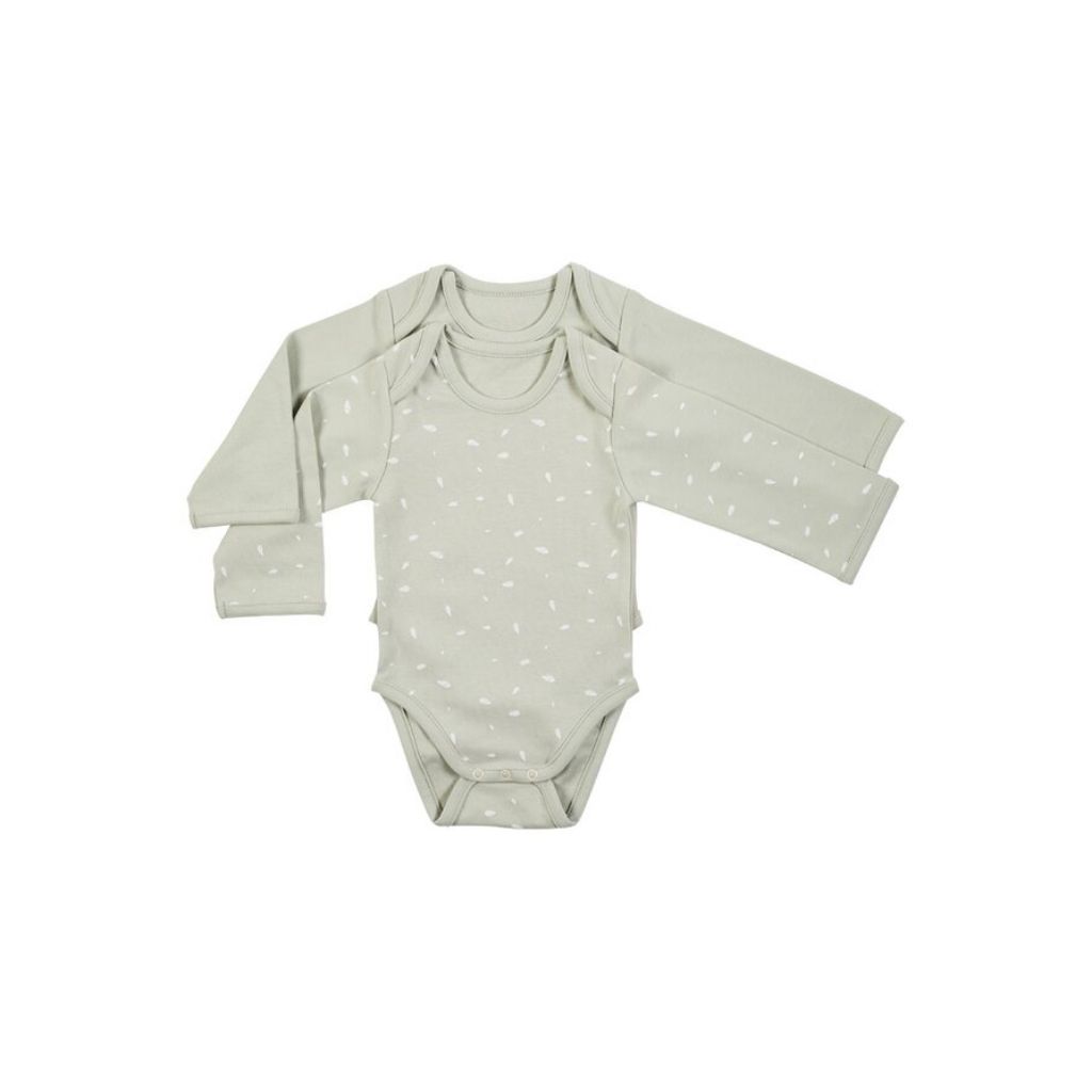 Dreambee Body met lange mouwen Essentials groen - 2 stuks