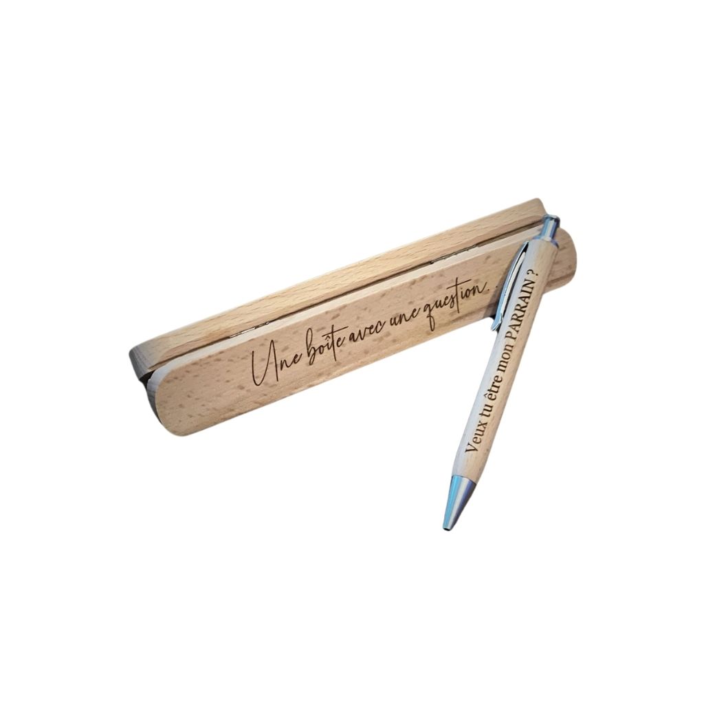 Dotti Boîte de stylo "Veux-tu être mon parrain ?" FR