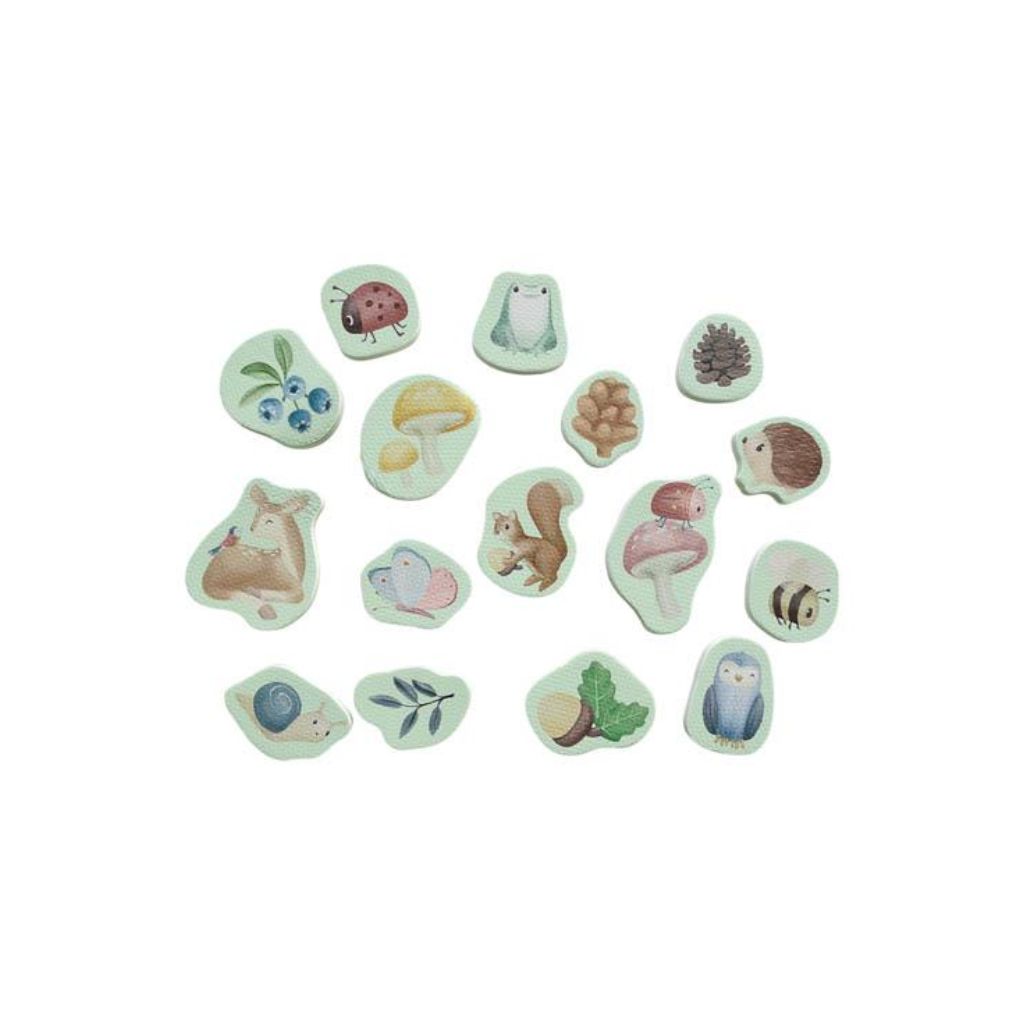 Little Dutch Badspeelgoed foam figuren Forest Friends & Fairy Garden - 16 stuks