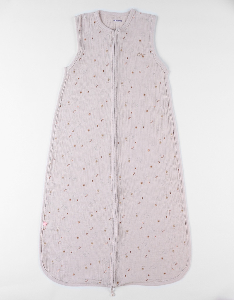 Noukie's Zomerslaapzak Doves of Happiness 100 cm roze