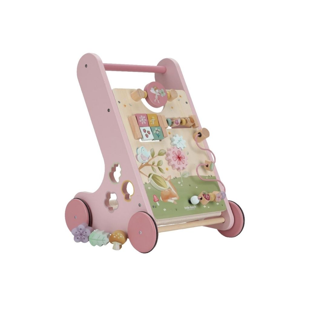 Little Dutch Houten loopwagen Fairy Garden roze