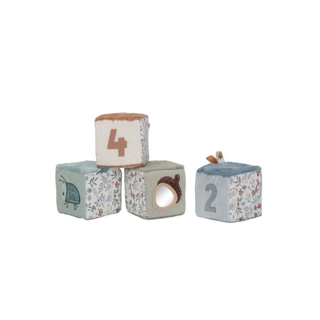 Little Dutch Zachte blokkenset Forest Friends - 4 stuks