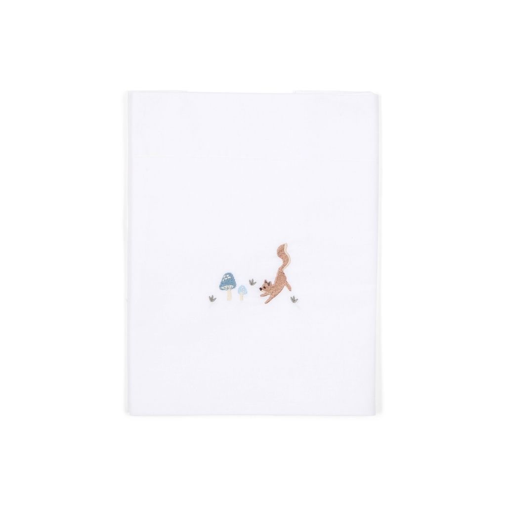 Little Dutch Drap pour lit brodé Champignons Lg 110 x L 140 cm