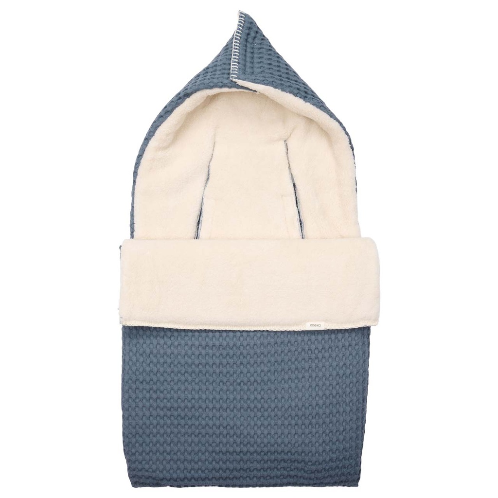 Koeka Chancelière pour siège-auto portable Oslo Teddy bleu