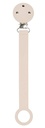 Siliconen fopspeenhouder beige