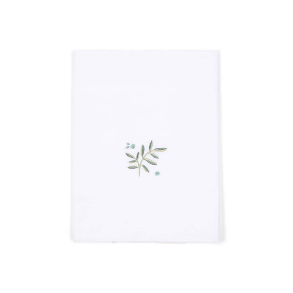 Little Dutch Drap pour berceau ou parc Blueberry Leaves Lg 70 x L 100 cm