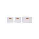Childhome Panier de rangement Teddy Off White - 3 pièces