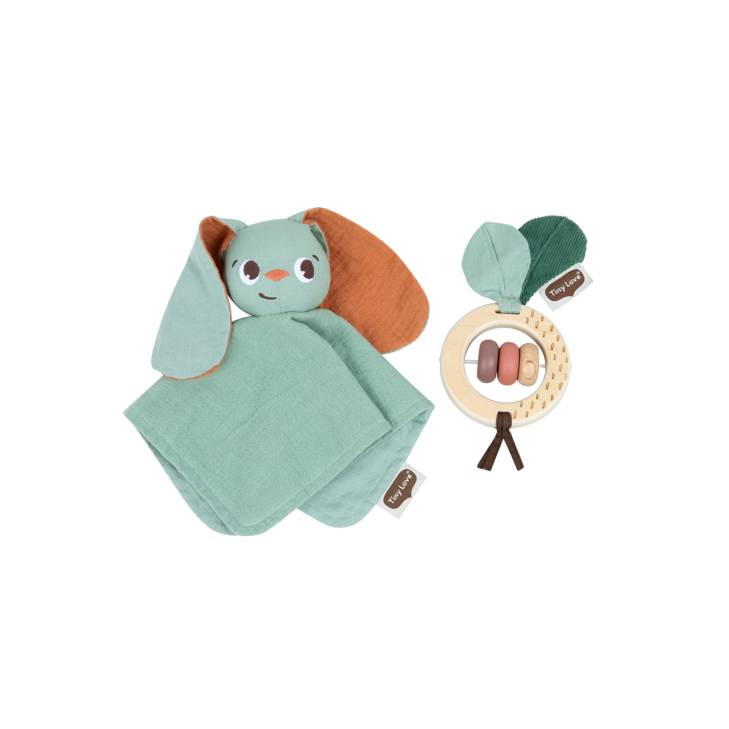Tiny Love Coffret cadeau Hochet et Doudou Garden of Adventures