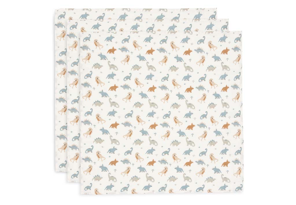 Jollein Tetradoek Roarsome - 3 stuks