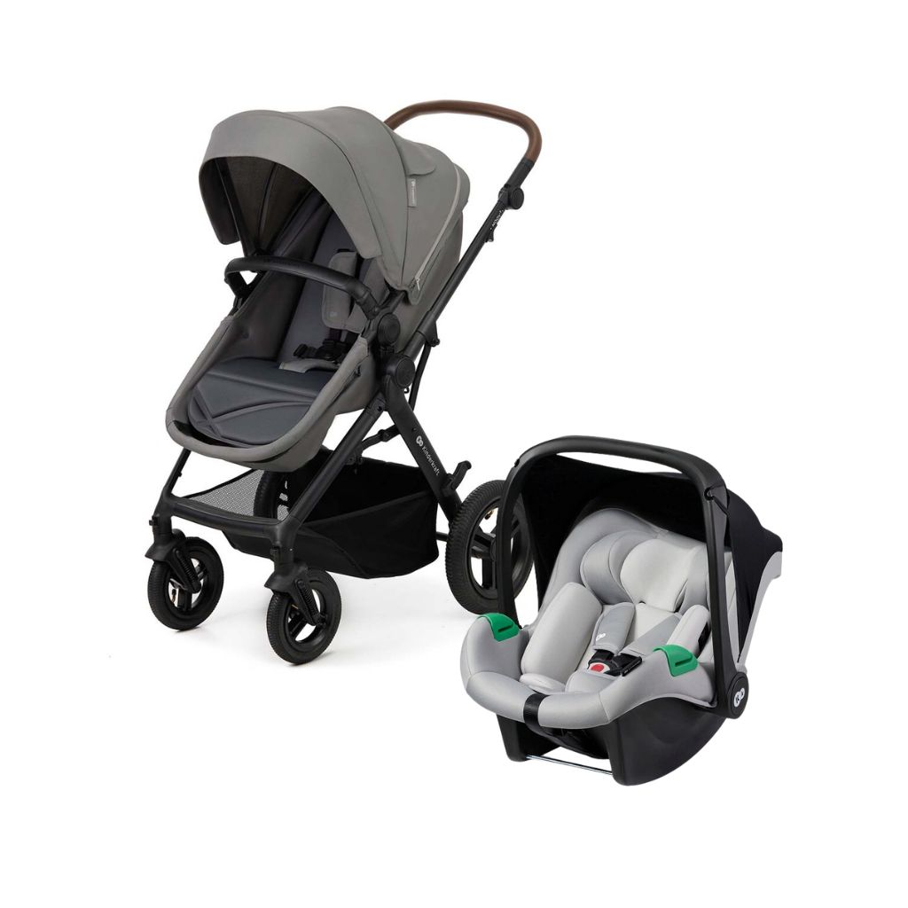 Kinderkraft Poussette MOOV 2 AIR avec siège-auto gris clair