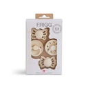 FRIGG Sucette 0 - 6 mois Baby’s First pacifier​ - Moonlight Sailing Cream - 4 pièces