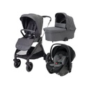 Chicco Poussette Bellagio + nacelle + siège-auto Black satin