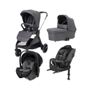 Chicco Poussette Bellagio + nacelle + siège-auto + siège-auto BI-seat Black satin