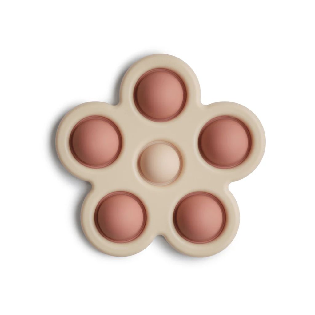 Mushie Jouet d'activité Fleur Press Toy