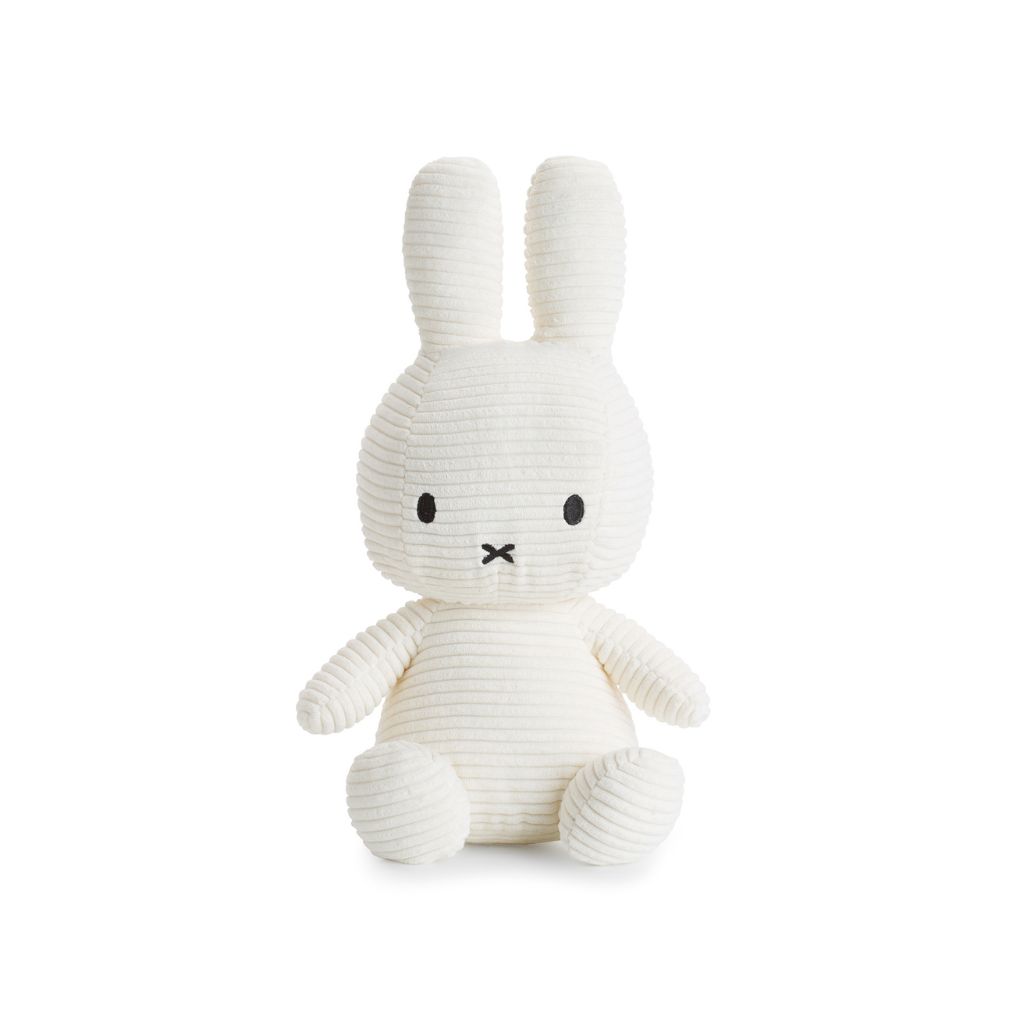 Bon Ton Toys Peluche en velours côtelé Miffy Offwhite 33 cm