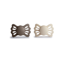 FRIGG Sucette + 6 mois Lucky silicone Portobello/Cream - 2 pièces