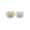 Philips AVENT Sucette + 0 mois Ultra Air vert/gris - 2 pièces