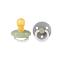 Bibs Fopspeen + 18 maanden Glow in the dark Sage/Cloud - 2 stuks