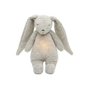 Moonie 2.0 Knuffel met licht en geluid The Humming Bunny Grey 28 cm