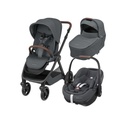 Maxi-Cosi Poussette 5 in 1 Oxford Twillic Graphite + nacelle Sense + adaptateurs + siège-auto Pebble 360 pro 2 + base Familyfix 360 Pro