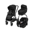 Maxi-Cosi Kinderwagen 5-in-1 Oxford Twillic Black + Sense draagmand + adapter + autostoel Pebble 360 pro 2 + gratis basis Familyfix 360 Pro