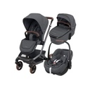 Maxi-Cosi Kinderwagen 4-in-1 Fame Twillic Graphite + draagmand + Autostoel Pebble 360 pro 2 + gratis basis Familyfix 360 Pro