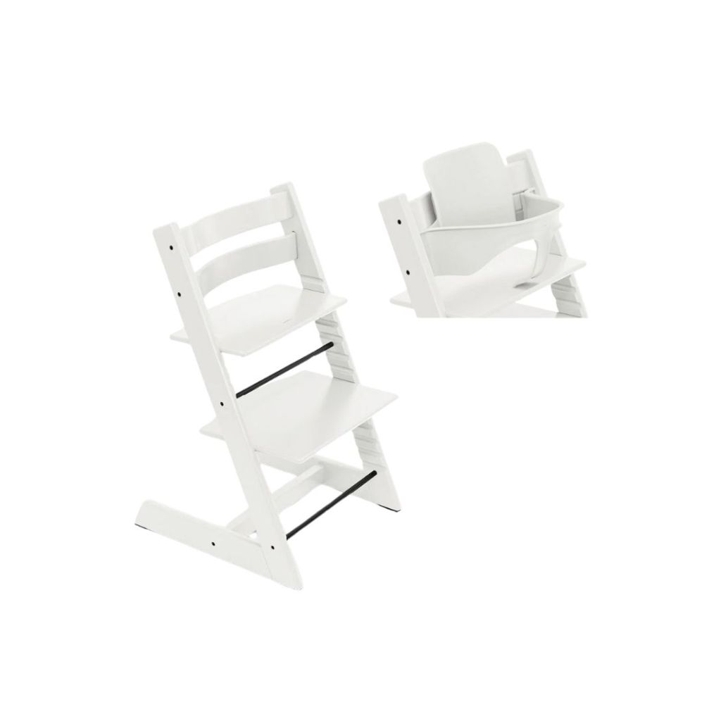Stokke® Chaise haute Tripp Trapp® + arceau Baby Set blanc
