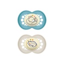 MAM Sucette 6 - 16 mois Original Night Blue/Neutral - 2 pièces
