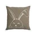 LIFETIME Coussin Happy Rabbit brun