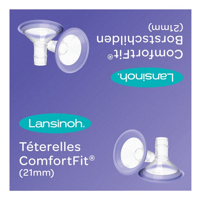 Lansinoh Téterelle Comfort Fit 21 mm - 2 pièces