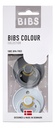 Bibs Fopspeen 0 - 6 maanden iron/baby blue - 2 stuks