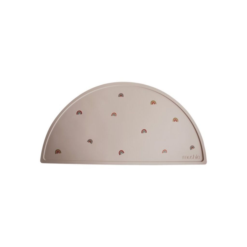 Mushie Placemat Rainbow beige