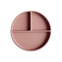 Mushie Assiette en silicone Blush