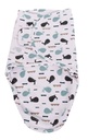 Bo Jungle Couverture d'emmaillotage B-Wrap Blue Whale coton