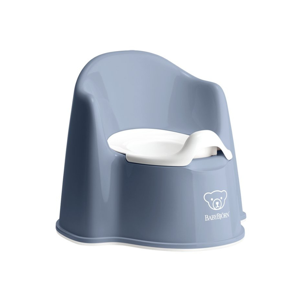 BabyBjörn Potje diepblauw/wit