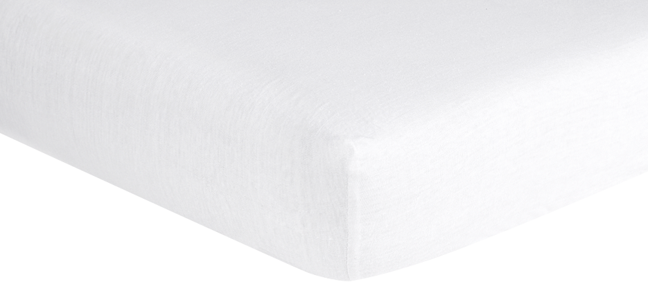 Dreambee Drap-housse pour berceau Essentials blanc jersey Lg 50 x L 90 cm