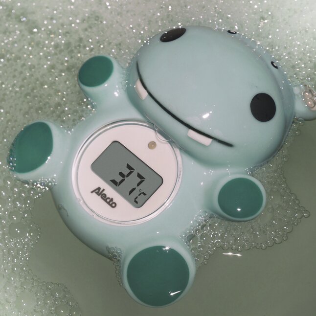 Alecto Thermomètre de bain et chambre Hippopotame