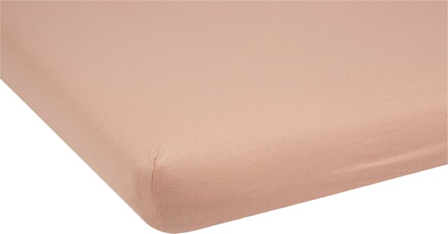 Dreambee Drap-housse pour berceau Essentials rose moyen Lg 50 x L 90 cm