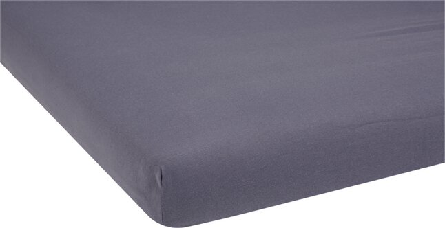 Dreambee Drap-housse pour lit Essentials bleu gris clair Lg 60 x L 120 cm