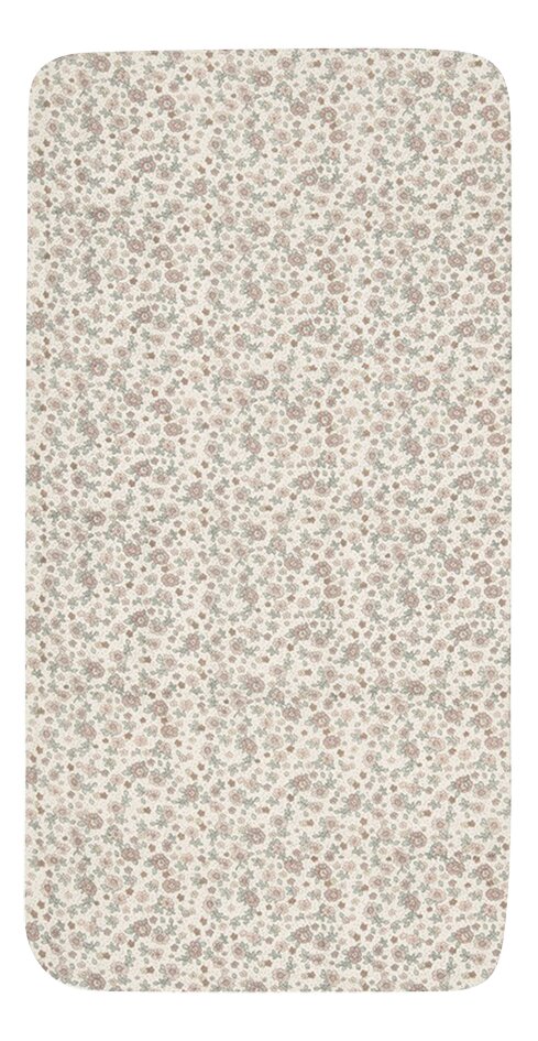 Jollein Hoeslaken voor bed Retro Flowers B 60 x L 120 cm