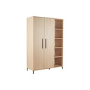 Transland Armoire 2 portes et étagère ouverte Niel