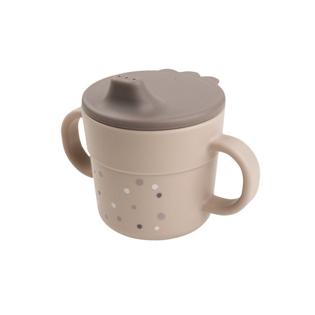 Done by Deer Drinkbeker met handvatten Happy Dots Powder
